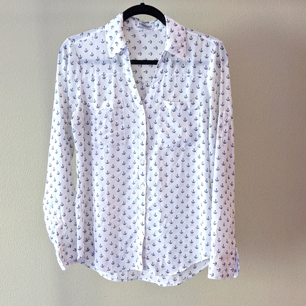 Express XS Portofino Shirt, anchors